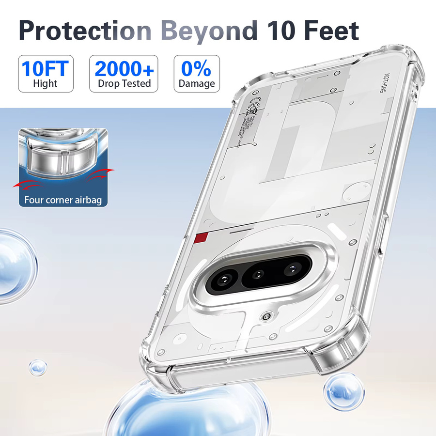 Transparente Acryl-Schutzhülle für Nothing Phone Modelle, Stoßfeste Rückabdeckung mit Bumper - Bild 2
