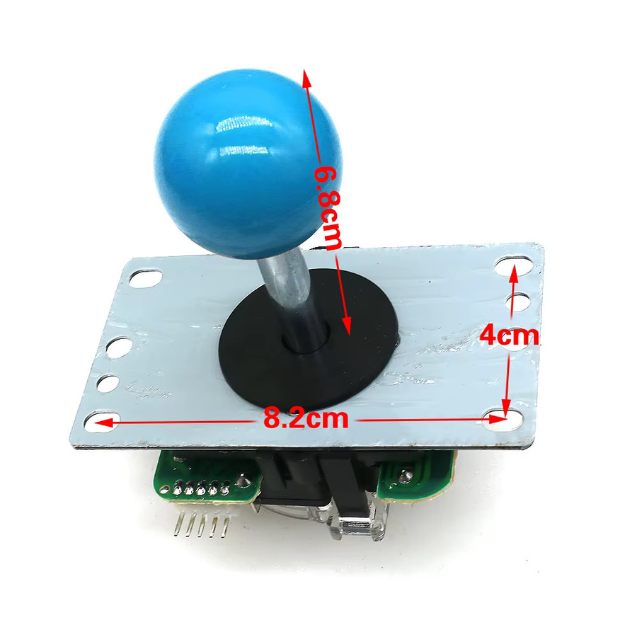 Sanwa Arcade-Joystick mit runder Kugel, 5-poliger Stecker für USB-Platine, Schwarz, für PC und PS3-Spielkonsole, DIY-Richtungscontroller - Bild 2