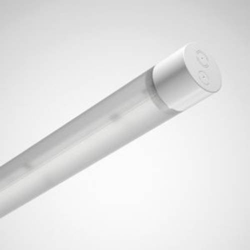 Trilux 8084462 LED-Feuchtraumleuchte in Weiß mit Zylinderprofil und Edelstahl-Elementen, 37W - Bild 1