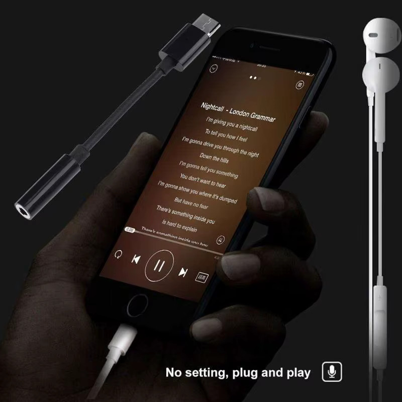 BRYNTHORX USB-C auf 3,5mm Klinke Audio-Adapter in Weiß für Huawei, Xiaomi und Realme - Bild 3