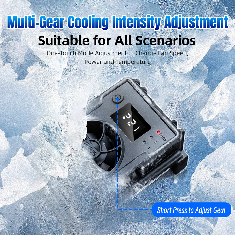 Ice Core Kühlradiator mit 3-Gang-Einstellung und Cold Shoe für DJI Osmo Action 5 Pro, Action 4 und Action 3 in Schwarz - Bild 5