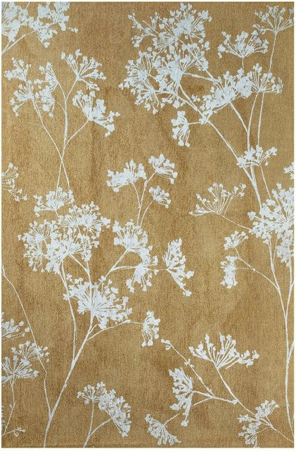 Lola&Moi Teppich Herbarium in Gold und Grün B/T: 170 x 240 cm - Bild 1