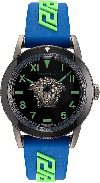 Versace Herrenuhr V-Palazzo, Quarz, Edelstahl, 43 mm, Schwarz, 5 ATM - Bild 1