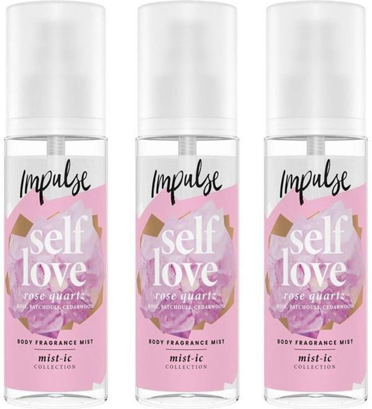Körpernebel IMPULSE Selbstliebe 3er Pack Rose und Zeder 150ml - Bild 1