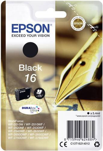 Original Epson Tintenpatrone 16 Schwarz C13T16214012 - Bild 1