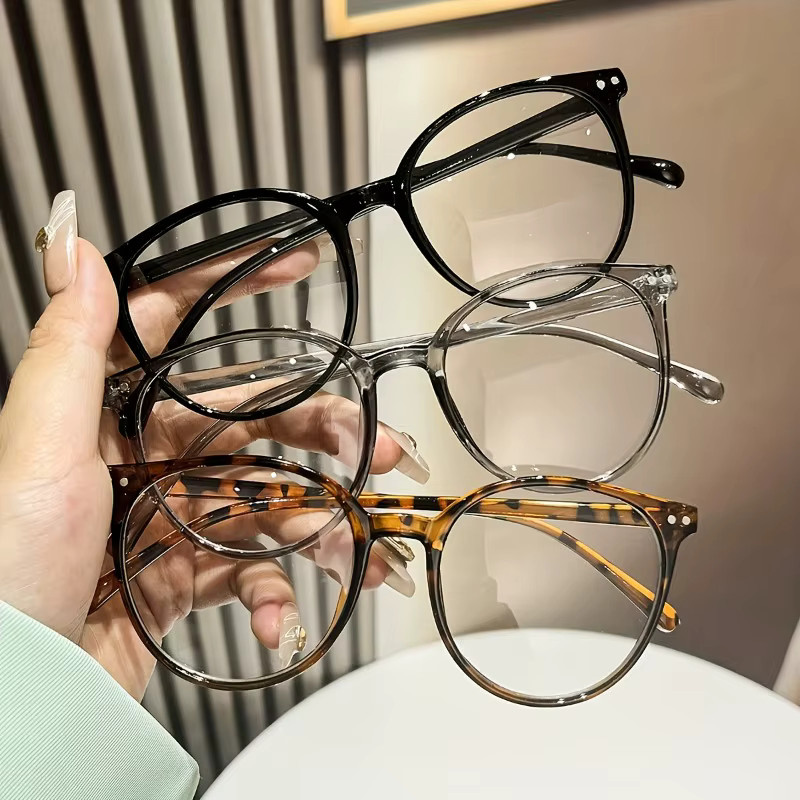BMAD Korrektionsbrille, Rund, Vollrand, Kunststoff, Unisex, Transparent, Black - Bild 1