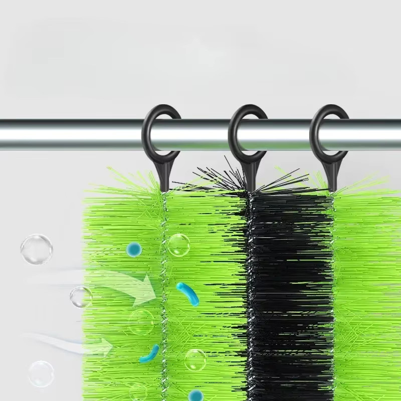 5 Stück Biochemische Filterbürsten für Fischteich als Hochdichte Filterbürsten im Set, Farbe: Grün - Bild 2