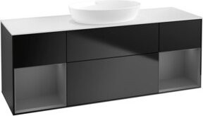V&B Waschtischunterschrank Finion in Blau lackiert, Breite: 160 cm, Tiefe: 50,1 cm, Höhe: 50,1 cm - Bild 1