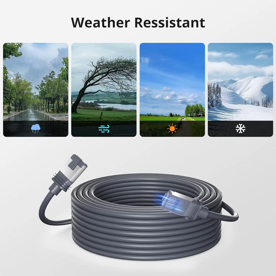 Starlink Gen 3 Ethernet Kabel Grau Wasserdichtes Ersatzkabel für Starlink V3 - Bild 4