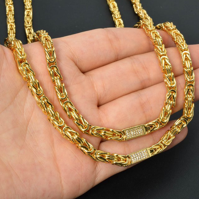 sny Halskette, Messing, Gold, Zirkonia, Herren - Bild 1