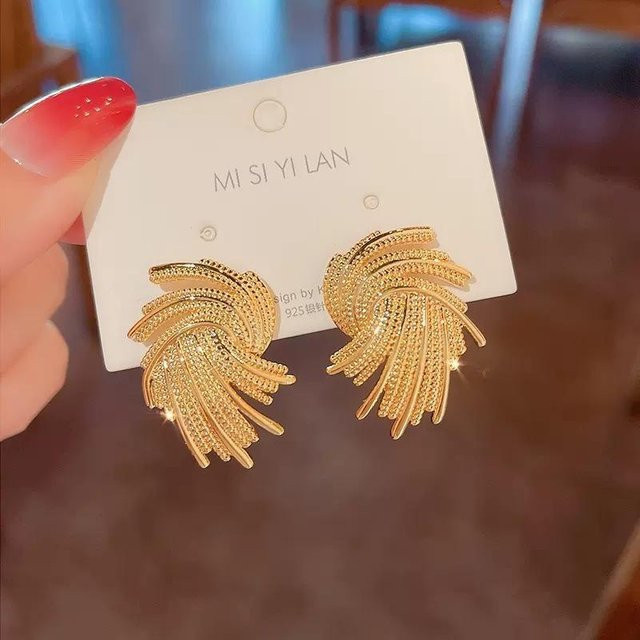 Ohrstecker Goldfarben, Metall, Damen - Bild 1