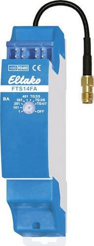 Eltako Funk Tasterschnittstelle FTS14FA für Hutschiene in Blau mit einer Reichweite von max. 30 m im Freifeld - Bild 1