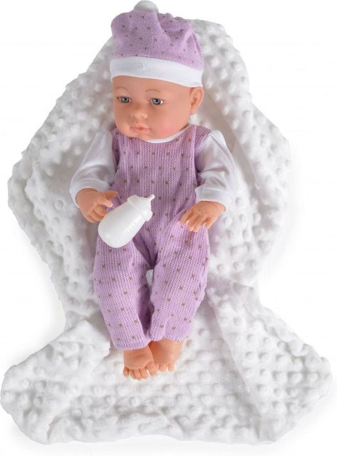 Moni Babypuppe lila 3-teiliges Set 41 cm ab 3 Jahren - Bild 1