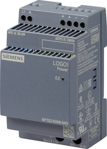 Siemens LOGO!POWER SPS-Powermodul 12V/4,5A grau 6EP3322-6SB00-0AY0 - Bild 1