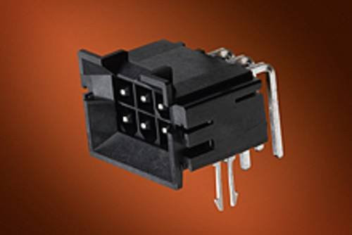 Molex Stiftgehäuse-Platine Polzahl 4, Farbe Schwarz und Gold, Artikelnummer 438100100 - Bild 1