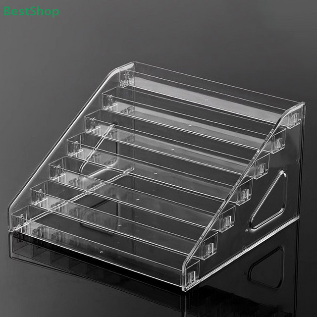 HNKMP Multifunktionales Stufenregal aus Acryl, Transparenter Organizer und Vitrineständer mit 3/4/5/7 Schichten - Bild 1