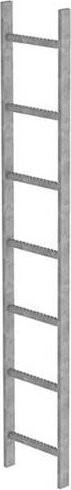 Günzburger Schachtleiter Leaning Ladder 61014 in Grau - Bild 1