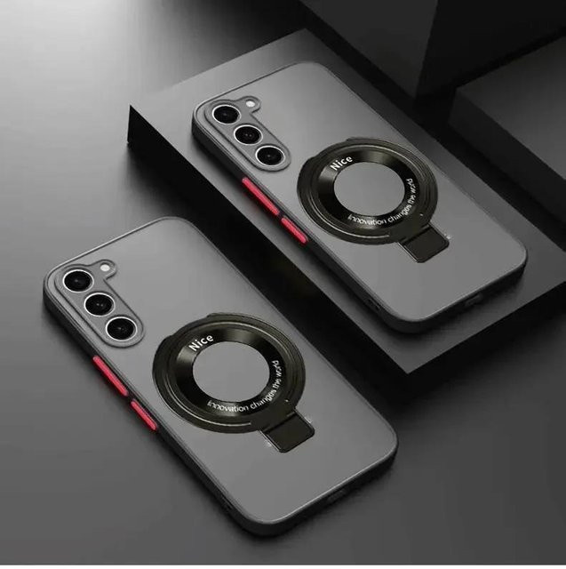 Matte Magnetische Schutzhülle für Samsung Galaxy S26 S25 S24 S23 S22 S21 Ultra Plus A56 A36 A26 A16 A15 in Transparent Grau - Bild 1