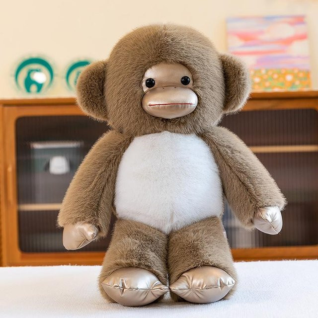 Daming Gorilla Puppe Plüschtier, Schwarzer King Kong, 45cm - Bild 1