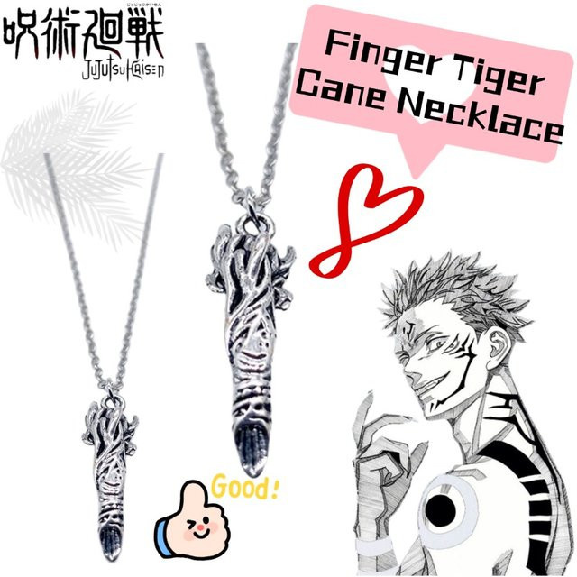Bandai Halskette, Ryomen Sukuna Finger-Anhänger, Silber, Unisex - Bild 1