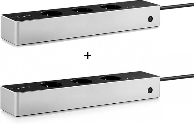 Eve Energy Strip Steckdosenleiste 2er-Set in Silber - Bild 1