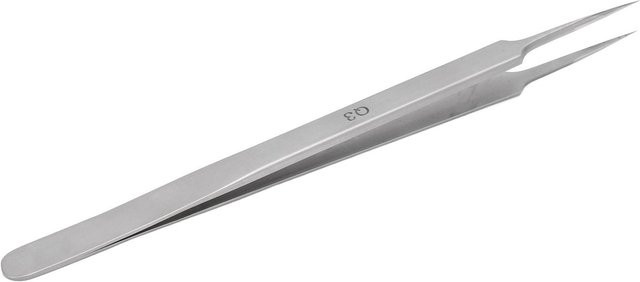 TOMTOP JMS Edelstahl Pinzette mit superfeiner Spitze in Grau für Handwerk und Mikroskopie - Bild 1