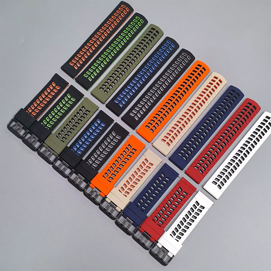 Uhrenarmband Silikon, 22 mm, Bunt, Unisex - Bild 2