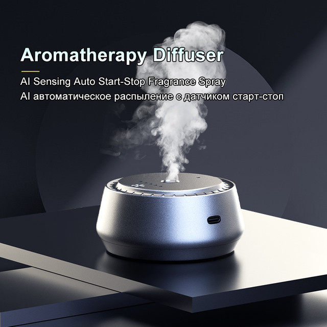 SAINTDELAND Intelligenter Aromatherapie-Diffusor mit KI-Steuerung für Zuhause und Auto, Tragbarer Geruchsbeseitiger aus Kunststoff - Bild 1