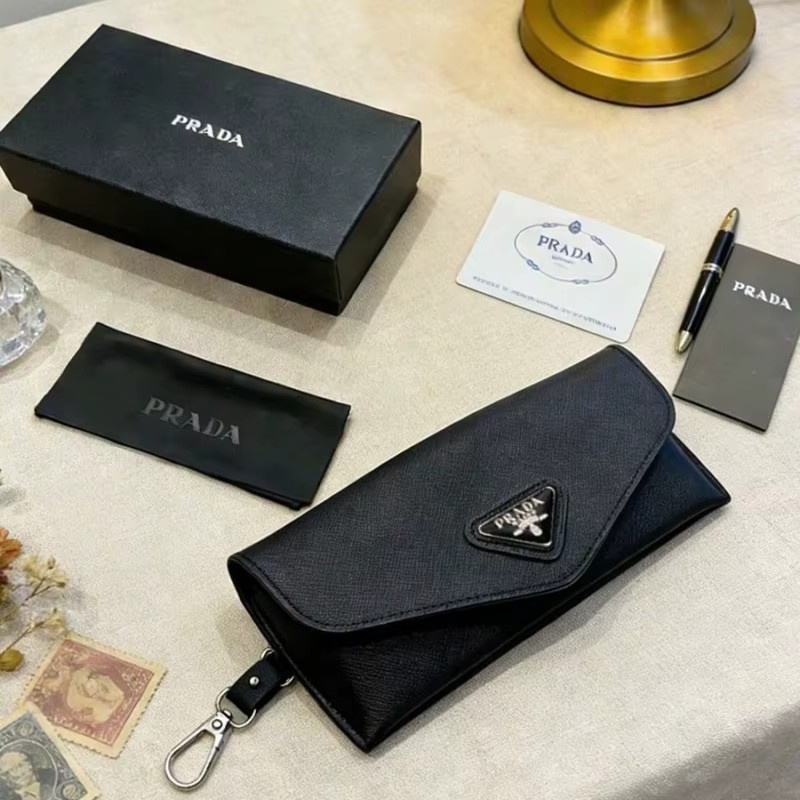Prada Brillenetui Leder, Schwarz - Bild 2