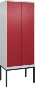 C+P PSA Doppel-Spind Classic PLUS mit 2 Abteilen und Zylinderschloss, Gestell aus Stahl, H x B x T: 212 x 80 x 50 cm - Bild 1
