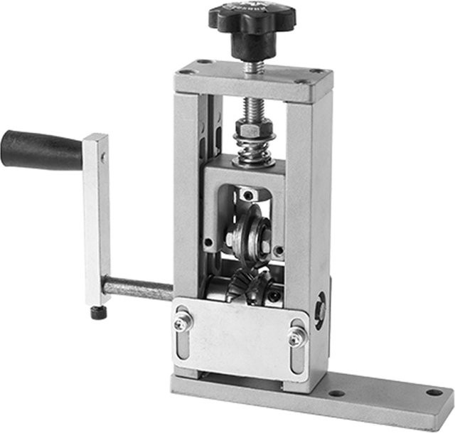 Automatische Kupferkabel-Abisolierzange in Silber für 1–25 mm Drahtschälmaschine mit Handkurbel - Bild 1