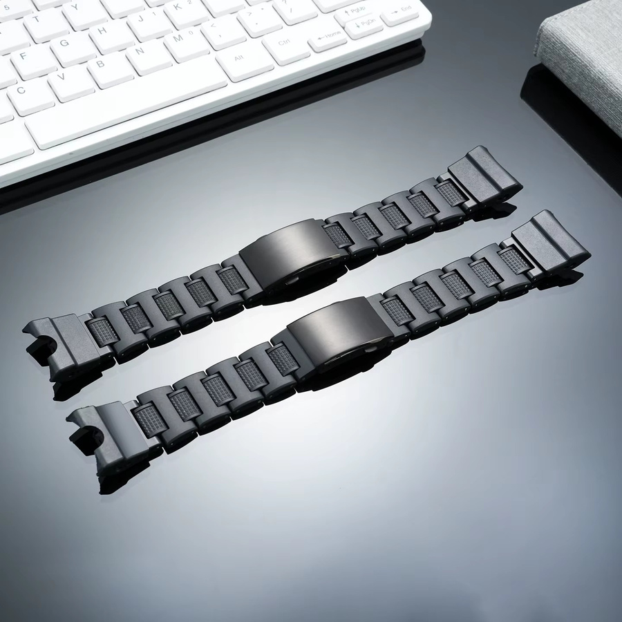 Casio Uhrenarmband, Kunststoff, Edelstahl, Schwarz, Unisex - Bild 5