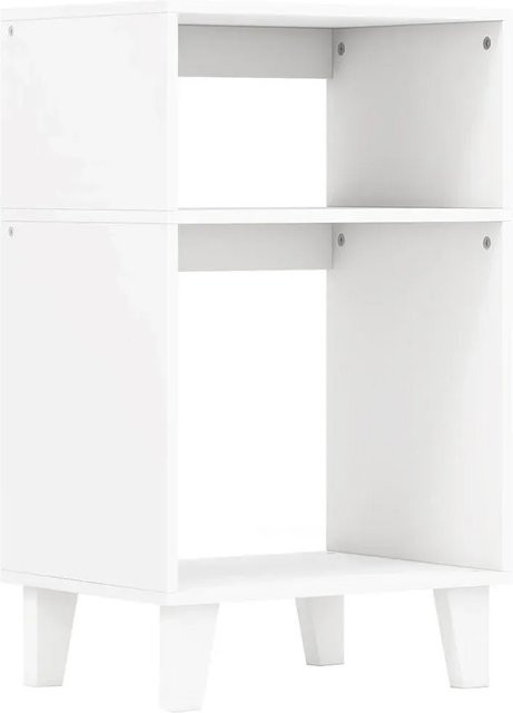 Costway 3-Stufiger Beistelltisch in Weiß als moderner Nachttisch oder Sofatisch - Bild 1