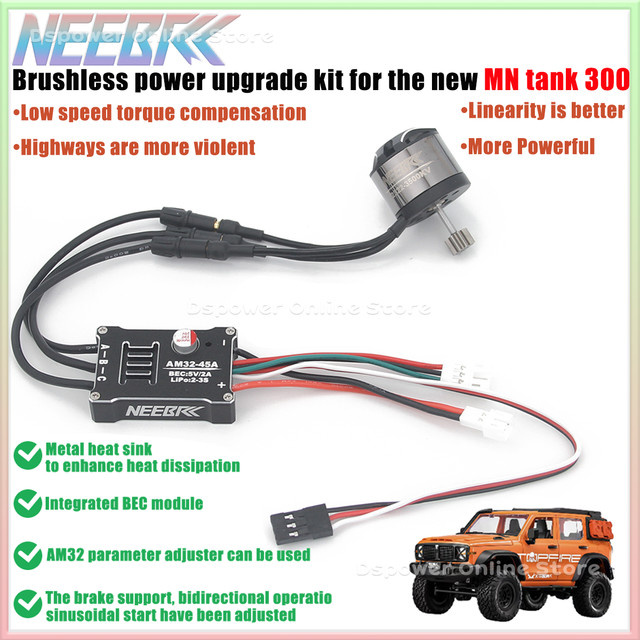 NEEBRC Bürstenloser Motor mit ESC, für MN Tank 300 1/12 RC Klettern Auto - Bild 1