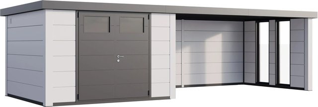 Telluria Gerätehaus Classico 3330 Lounge XL Rechts mit Fenster in Weiß, B/H/T: 792 x 298 cm - Bild 3
