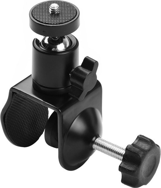 Andoer Super Clamp Mount U-förmige Befestigungsklemme mit drehbarem Kugelkopf für LED-Licht und Kamera, Schwarz - Bild 1