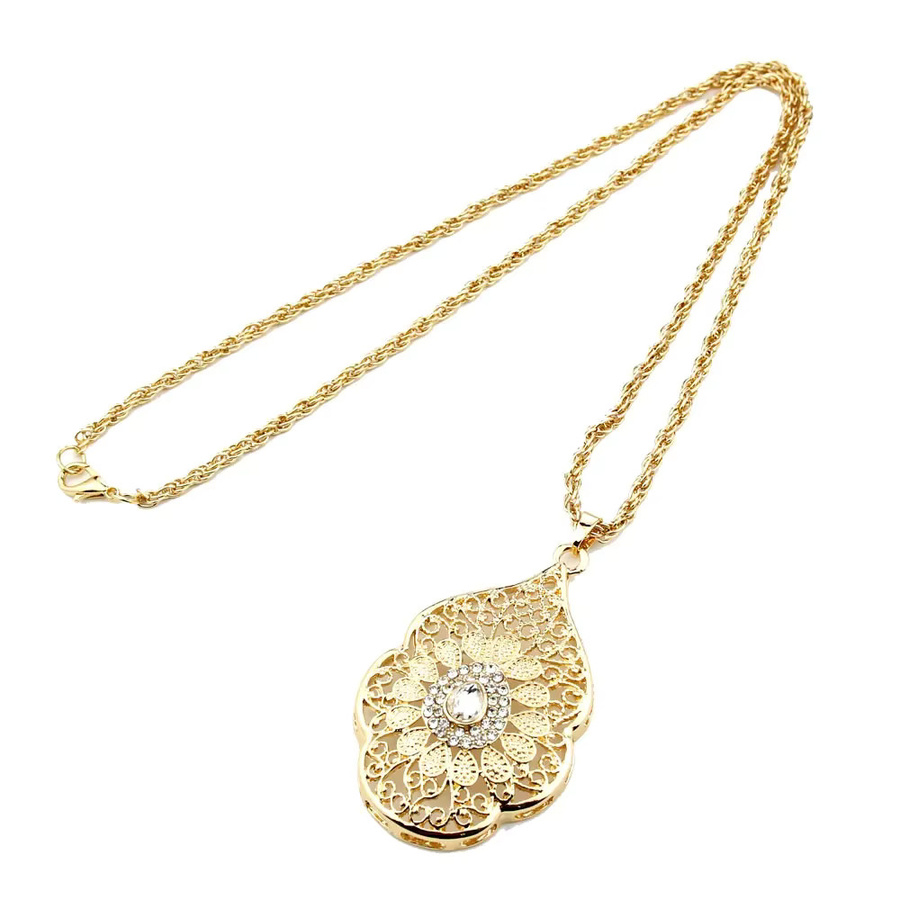 Sunspicems Halskette, Gold, Lange Anhänger, Damen - Bild 3