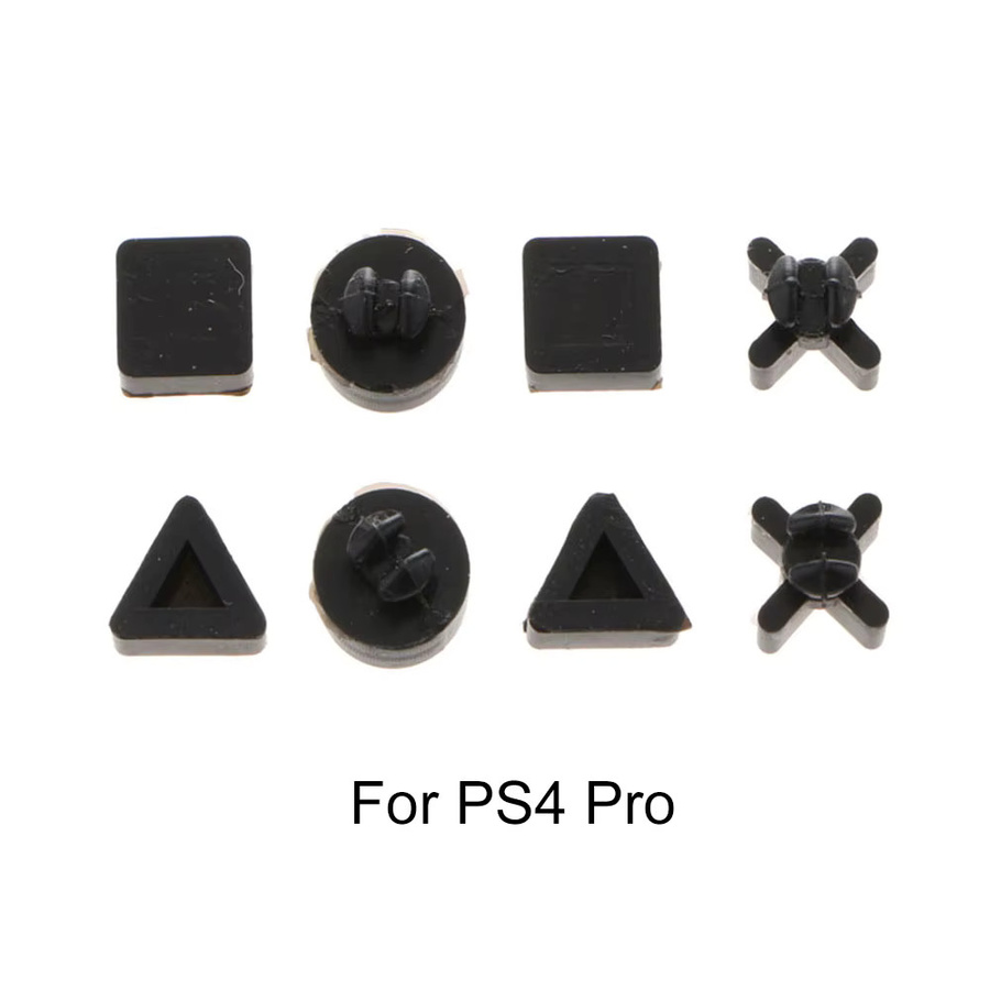 JCD Silikon Gummi-Füße und Abdeckkappen für PS4 Pro und PS4 Slim in Schwarz - Bild 2