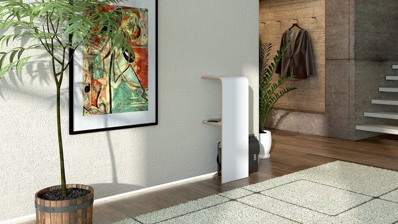 Tojo Find Sideboard in Weiß mit glänzender Oberfläche und minimalistischem Design - Bild 2