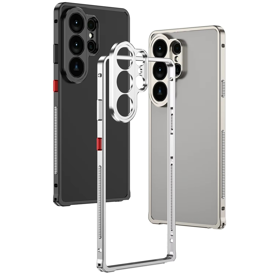 Stoßfeste Aluminiumlegierung Rahmenhülle mit Metall-Linsenschutz für Samsung Galaxy S26 Ultra S25 Ultra S24 Ultra S23 Ultra in Purple - Bild 1