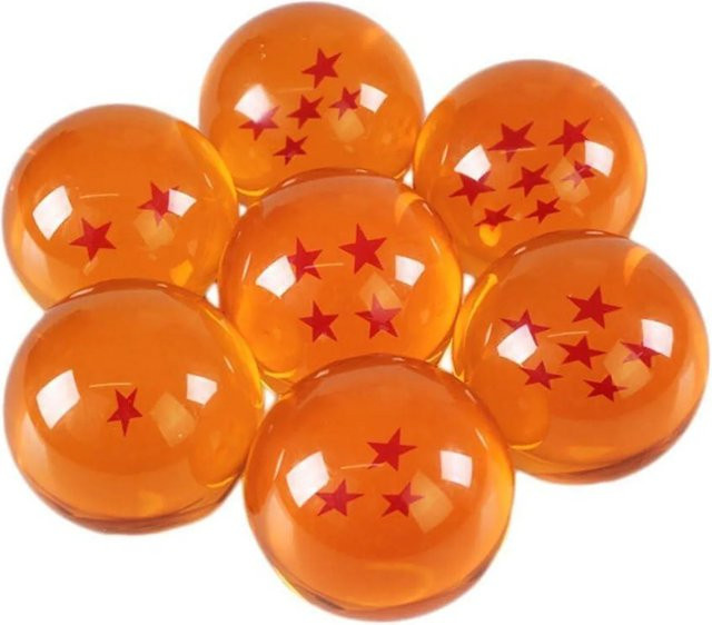 Bandai Dragon Ball Z Sterne Kristallkugel, Orange, 3,5 cm, Spielzeug - Bild 1