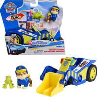 Paw Patrol Spin Master Rubbles Rettungs-Bulldozer Spielfahrzeug mit 2 Figuren für Baustelle und Rettungseinsätze - Bild 1