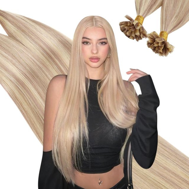 Ugeat U-Tip-Haarverlängerung, Keratin, Echthaar, 100 g - Bild 1