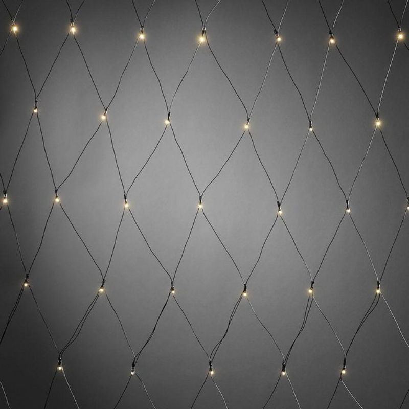 Konstsmide LED Lichternetz für Außen mit 80 LED in Warmweiß, batteriebetrieben mit Timer und Lichtsensor, Länge: 210 cm - Bild 2
