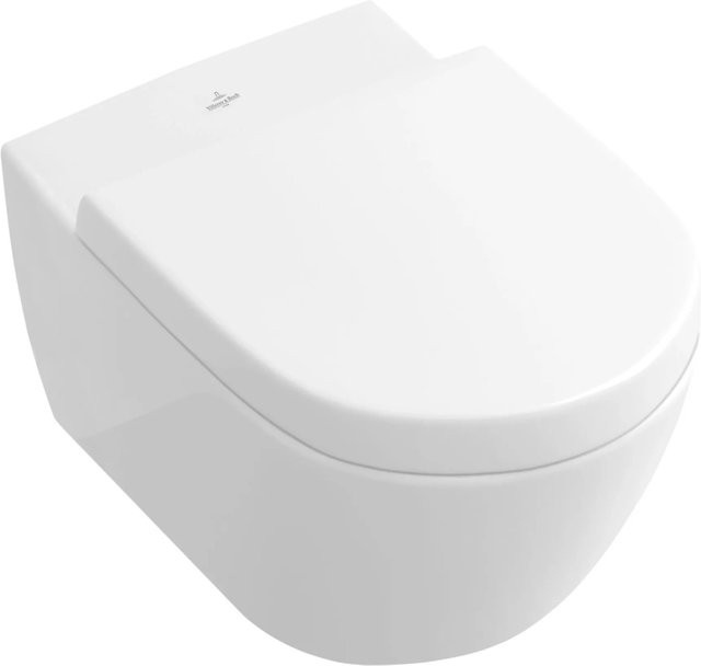 Villeroy & Boch Wand-WC Subway 2.0 Tiefspüler Weiß spülrandlos CeramicPlus B/T: 37 x 56 cm - Bild 1
