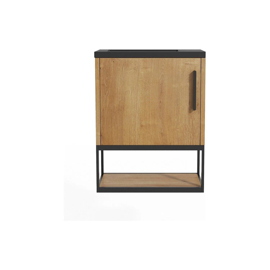 Vente-unique Möbel-Handwaschbecken Lopena in Schwarz und Naturholz, Breite: 40 cm - Bild 2