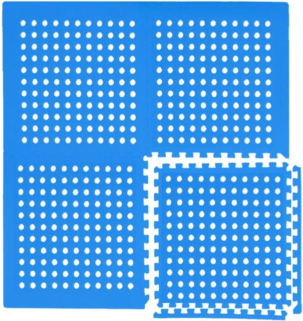 eyepower Poolunterlage aus 28 EVA Matten in Blau, Dicke: 1 cm, für 244 cm Pool - Bild 1