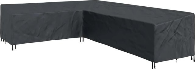 vidaXL Möbelschutzhülle für Ecksofas aus wasserabweisendem Polyester in Schwarz, B/T/H: 355 x 275 x 80 cm - Bild 1