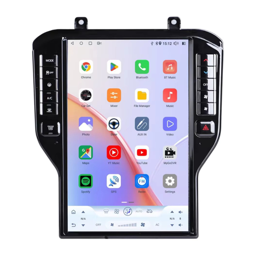 YANFU Carplay Android 13 Multimedia-Player für Ford Mustang 2015-2023 mit Tesla-Bildschirm, GPS und digitalem Tacho, Schwarz, 14,5 Zoll - Bild 7