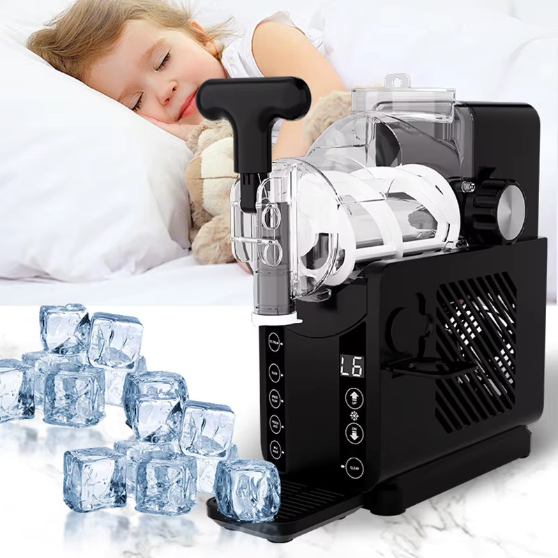 LZHZXY Mini-Eismaschine in Schwarz mit 1,8 l Fassungsvermögen für DIY-Getränke, Eiskaffee und Cocktails - Bild 2